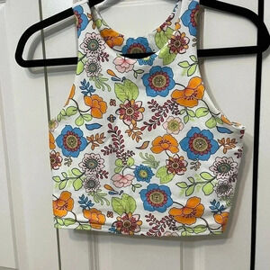 BECCA Floral Multicolor Crop Top